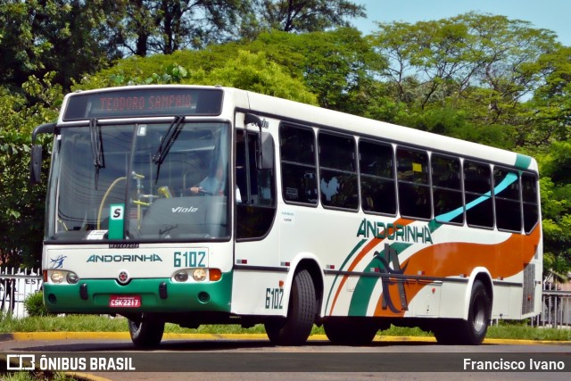 Empresa de Transportes Andorinha 6102 na cidade de Presidente Prudente, São Paulo, Brasil, por Francisco Ivano. ID da foto: 11316681.