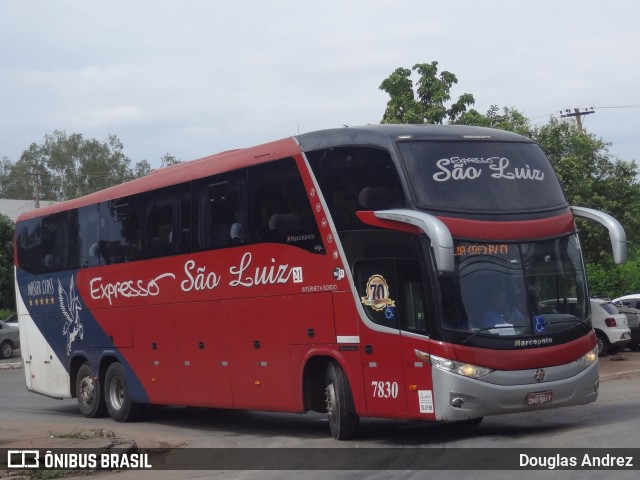 Expresso São Luiz 7830 na cidade de Cuiabá, Mato Grosso, Brasil, por Douglas Andrez. Número da foto: #11316138.