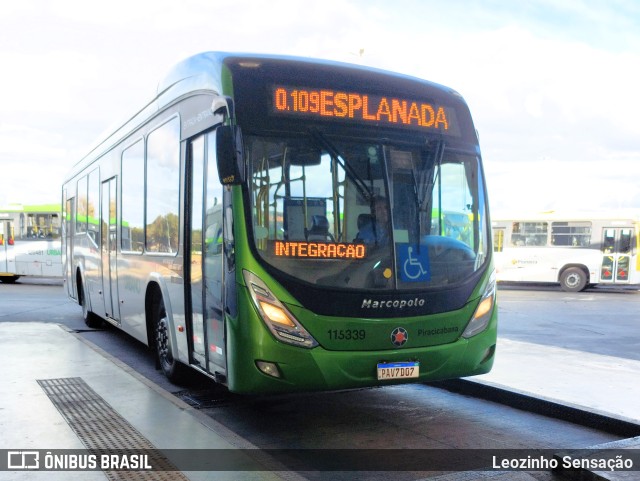Viação Piracicabana Distrito Federal 115339 na cidade de Brasília, Distrito Federal, Brasil, por Leozinho Sensação. Número da foto: #11316563.