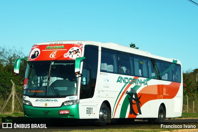 Empresa de Transportes Andorinha 6001 na cidade de Assis, São Paulo, Brasil, por Francisco Ivano. ID da foto: 11316618.