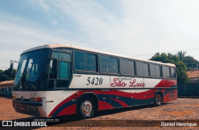 Expresso São Luiz 5420 na cidade de Jataí, Goiás, Brasil, por Daniel Henrique. Número da foto: #11315918.