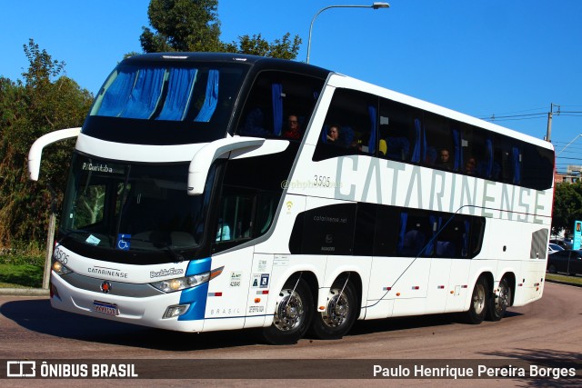 Auto Viação Catarinense 3505 na cidade de Curitiba, Paraná, Brasil, por Paulo Henrique Pereira Borges. Número da foto: #11251164.