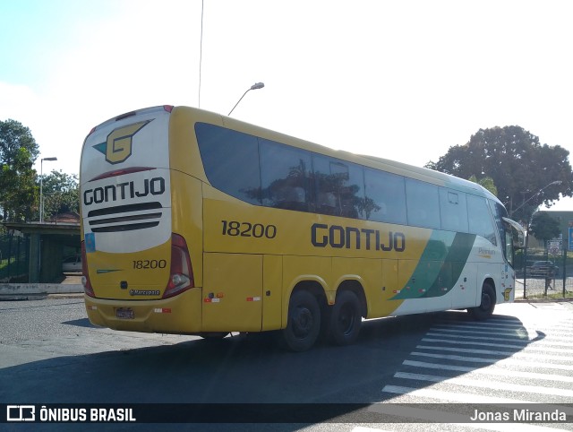 Empresa Gontijo de Transportes 18200 na cidade de Ribeirão Preto, São Paulo, Brasil, por Jonas Miranda. ID da foto: 11248887.