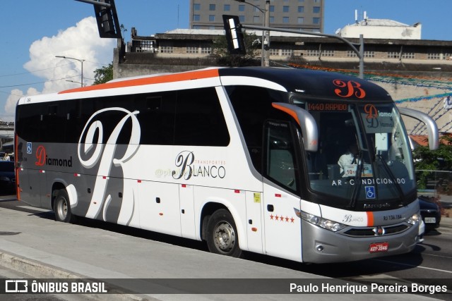 Transportes Blanco RJ 136.184 na cidade de Rio de Janeiro, Rio de Janeiro, Brasil, por Paulo Henrique Pereira Borges. ID da foto: 11251139.