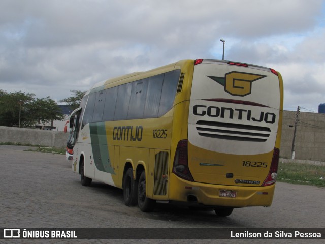 Empresa Gontijo de Transportes 18225 na cidade de Caruaru, Pernambuco, Brasil, por Lenilson da Silva Pessoa. ID da foto: 11250914.