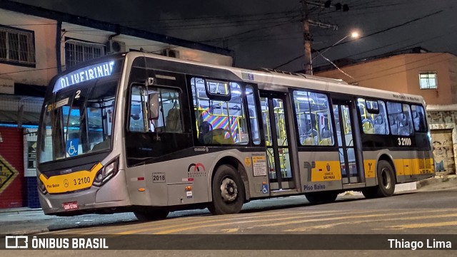 Viação Metrópole Paulista - Zona Leste 3 2100 na cidade de São Paulo, São Paulo, Brasil, por Thiago Lima. Número da foto: #11249061.