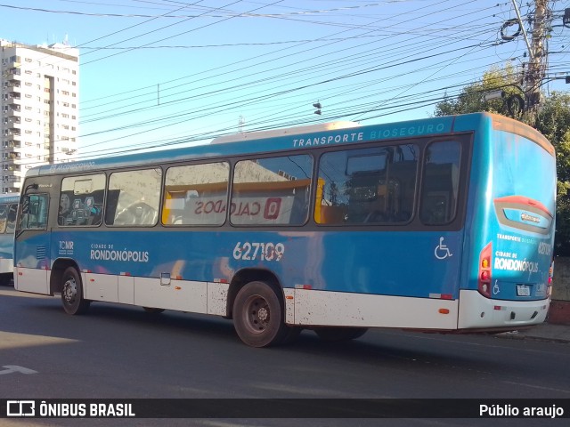 TCMR - Transporte Coletivo Marechal Rondon 627109 na cidade de Rondonópolis, Mato Grosso, Brasil, por Públio araujo. ID da foto: 11250497.