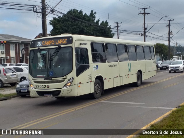 Empresa de Ônibus Campo Largo 22042 na cidade de Curitiba, Paraná, Brasil, por Everton S de Jesus. Número da foto: #11248793.