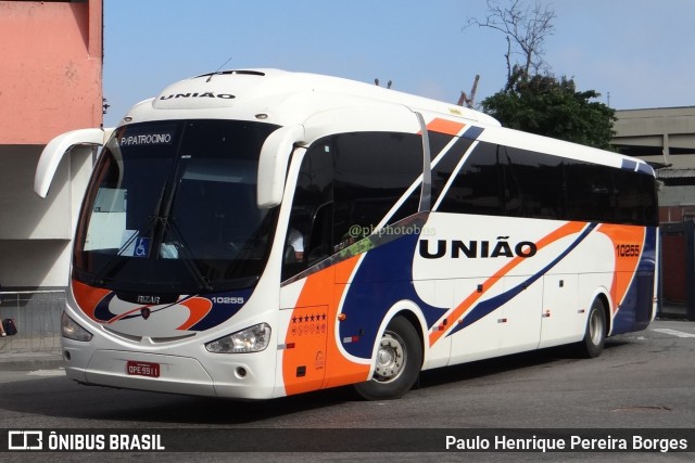Expresso União 10255 na cidade de Rio de Janeiro, Rio de Janeiro, Brasil, por Paulo Henrique Pereira Borges. Número da foto: #11251038.