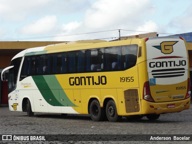 Empresa Gontijo de Transportes 19155 na cidade de Feira de Santana, Bahia, Brasil, por Anderson  Bacelar. ID da foto: 11251584.