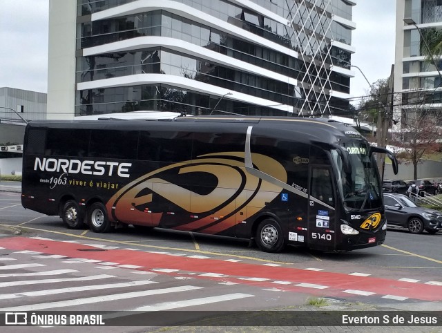 Expresso Nordeste 5140 na cidade de Curitiba, Paraná, Brasil, por Everton S de Jesus. Número da foto: #11248807.