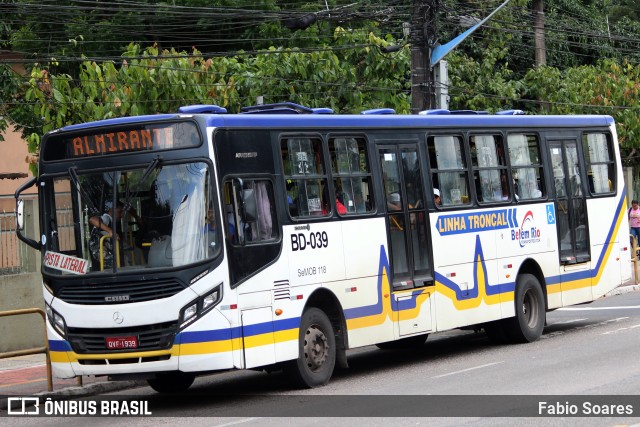 Belém Rio Transportes BD-039 na cidade de Belém, Pará, Brasil, por Fabio Soares. ID da foto: 11250054.