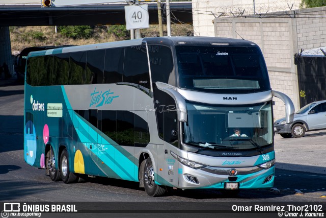 Turistar 3069 na cidade de Querétaro, Querétaro, México, por Omar Ramírez Thor2102. ID da foto: 11318051.