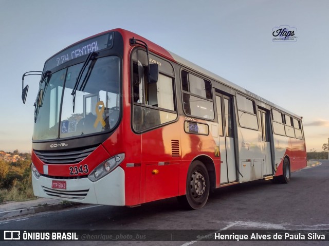 Expresso CampiBus 2343 na cidade de Campinas, São Paulo, Brasil, por Henrique Alves de Paula Silva. ID da foto: 11319236.