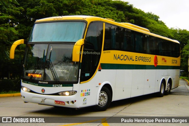 Nacional Expresso 52708 na cidade de São Paulo, São Paulo, Brasil, por Paulo Henrique Pereira Borges. ID da foto: 11319812.