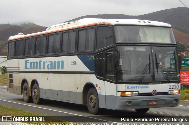 Emtram 2230 na cidade de Barra do Piraí, Rio de Janeiro, Brasil, por Paulo Henrique Pereira Borges. ID da foto: 11319830.