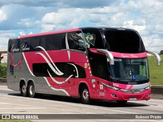 Expresso Paloma 2520 na cidade de São José dos Campos, São Paulo, Brasil, por Robson Prado. Número da foto: #11320825.