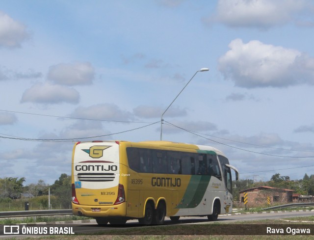 Empresa Gontijo de Transportes 18395 na cidade de Vitória da Conquista, Bahia, Brasil, por Rava Ogawa. ID da foto: 11320461.