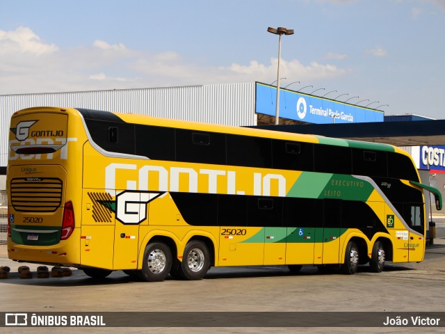 Empresa Gontijo de Transportes 25020 na cidade de Goiânia, Goiás, Brasil, por João Victor. Número da foto: #11320355.