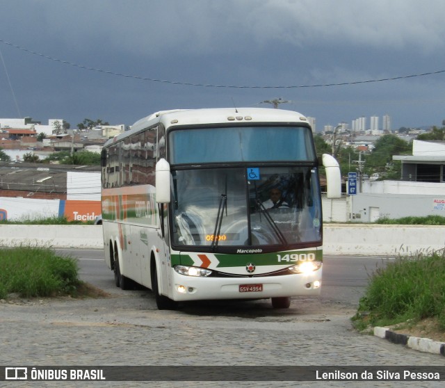 Empresa Gontijo de Transportes 14900 na cidade de Caruaru, Pernambuco, Brasil, por Lenilson da Silva Pessoa. ID da foto: 11321758.