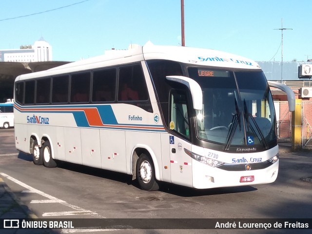 VUSC - Viação União Santa Cruz 2730 na cidade de Porto Alegre, Rio Grande do Sul, Brasil, por André Lourenço de Freitas. ID da foto: 11321289.