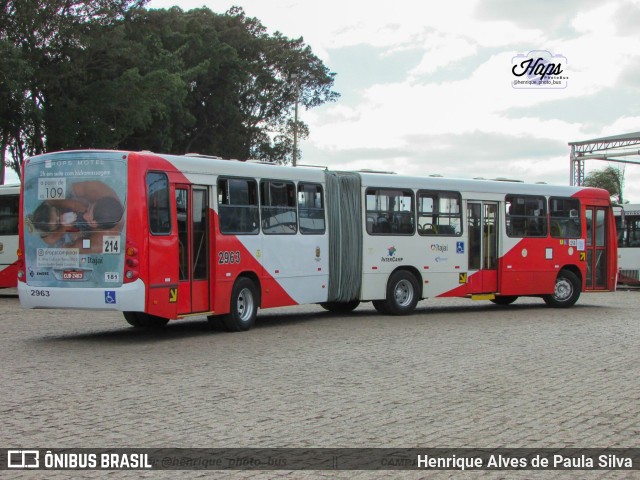 Itajaí Transportes Coletivos 2963 na cidade de Campinas, São Paulo, Brasil, por Henrique Alves de Paula Silva. Número da foto: #11321470.