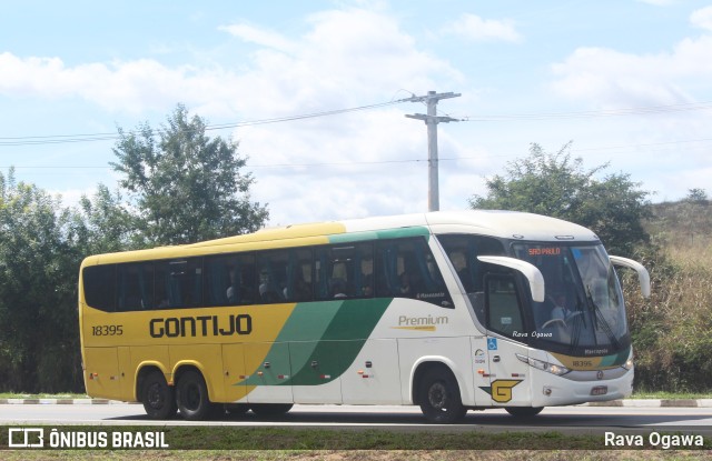 Empresa Gontijo de Transportes 18395 na cidade de Vitória da Conquista, Bahia, Brasil, por Rava Ogawa. ID da foto: 11320458.