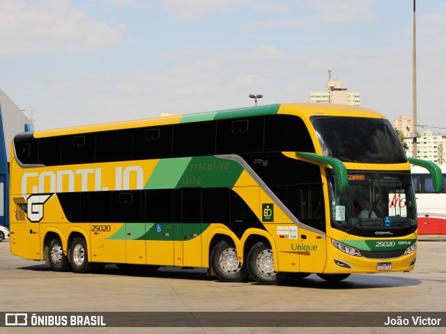 Empresa Gontijo de Transportes 25020 na cidade de Goiânia, Goiás, Brasil, por João Victor. ID da foto: 11320361.