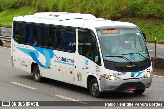 Transturismo Turismo e Fretamento 20 na cidade de Piraí, Rio de Janeiro, Brasil, por Paulo Henrique Pereira Borges. ID da foto: 11253514.