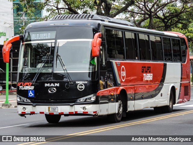 TUASA - Transportes Unidos Alajuelenses 124 na cidade de Hospital, San José, San José, Costa Rica, por Andrés Martínez Rodríguez. ID da foto: 11253073.