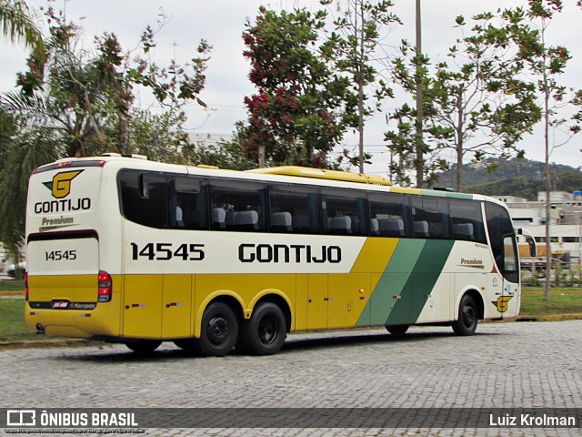 Empresa Gontijo de Transportes 14545 na cidade de Juiz de Fora, Minas Gerais, Brasil, por Luiz Krolman. ID da foto: 11252138.