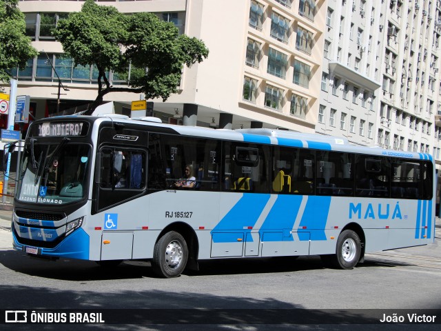 Viação Mauá RJ 185.127 na cidade de Rio de Janeiro, Rio de Janeiro, Brasil, por João Victor. ID da foto: 11253659.