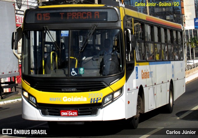 HP Transportes Coletivos 20059 na cidade de Goiânia, Goiás, Brasil, por Carlos Júnior. Número da foto: #11254083.