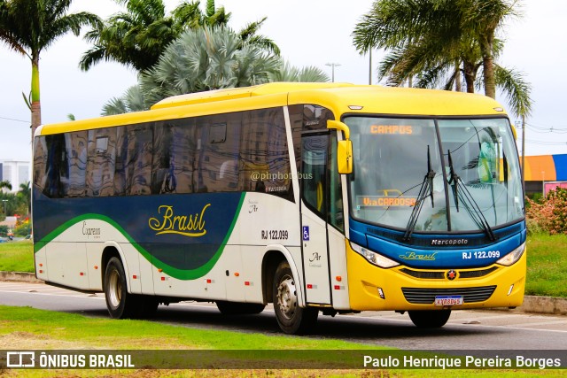 Brasil SA Transporte e Turismo RJ 122.099 na cidade de Campos dos Goytacazes, Rio de Janeiro, Brasil, por Paulo Henrique Pereira Borges. Número da foto: #11253554.