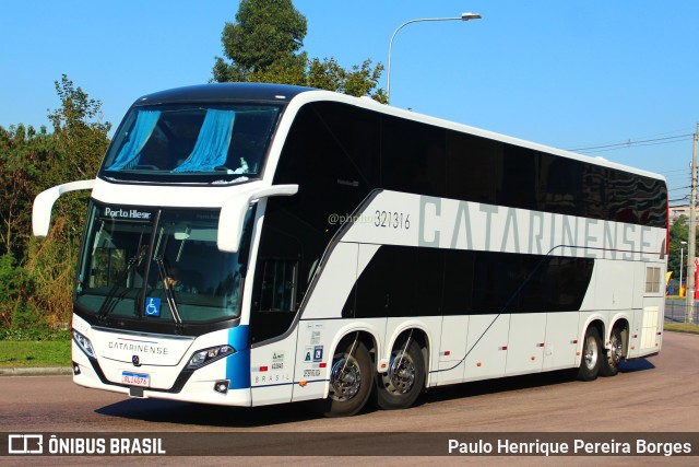Auto Viação Catarinense 321316 na cidade de Curitiba, Paraná, Brasil, por Paulo Henrique Pereira Borges. Número da foto: #11253489.