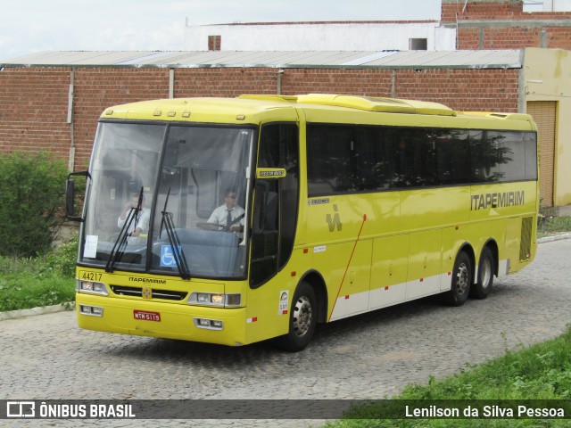 Viação Itapemirim 44217 na cidade de Caruaru, Pernambuco, Brasil, por Lenilson da Silva Pessoa. ID da foto: 11253596.