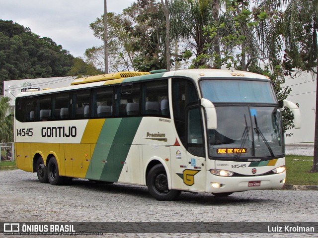 Empresa Gontijo de Transportes 14545 na cidade de Juiz de Fora, Minas Gerais, Brasil, por Luiz Krolman. ID da foto: 11252135.