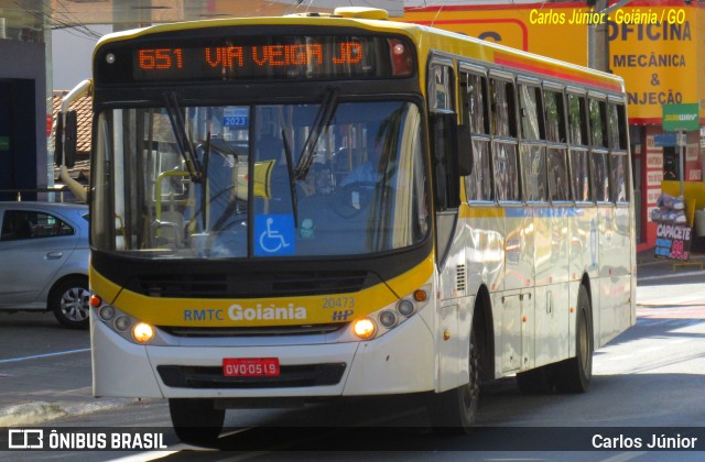 HP Transportes Coletivos 20473 na cidade de Goiânia, Goiás, Brasil, por Carlos Júnior. Número da foto: #11253996.