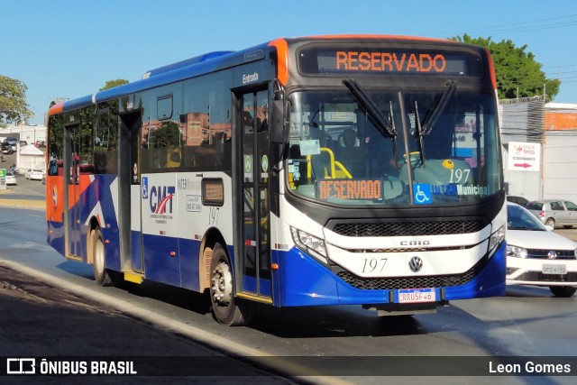 CMT - Consórcio Metropolitano Transportes 197 na cidade de Cuiabá, Mato Grosso, Brasil, por Leon Gomes. Número da foto: #11254989.