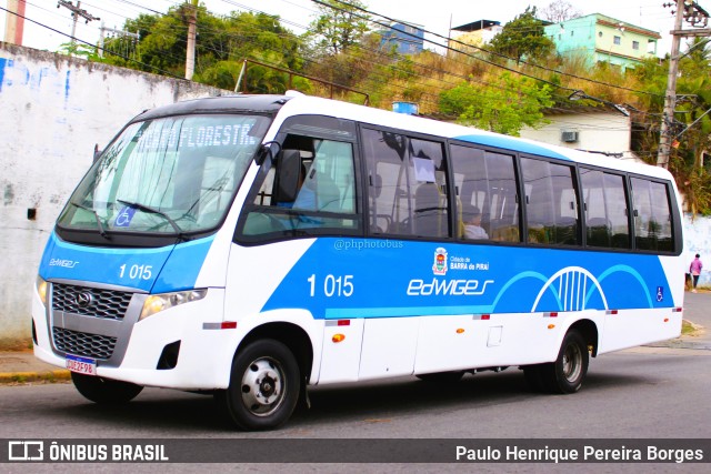 Viação Santa Edwiges e Turismo 1 015 na cidade de Barra do Piraí, Rio de Janeiro, Brasil, por Paulo Henrique Pereira Borges. ID da foto: 11255777.