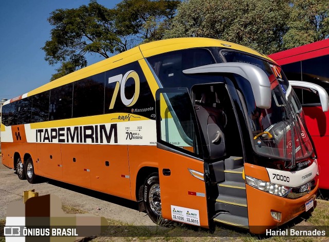 Viação Itapemirim 70000 na cidade de São Paulo, São Paulo, Brasil, por Hariel Bernades. Número da foto: #11255303.