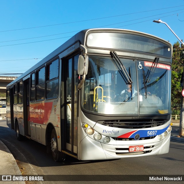 BBTT - Benfica Barueri Transporte e Turismo 5697 na cidade de Jandira, São Paulo, Brasil, por Michel Nowacki. Número da foto: #11255955.
