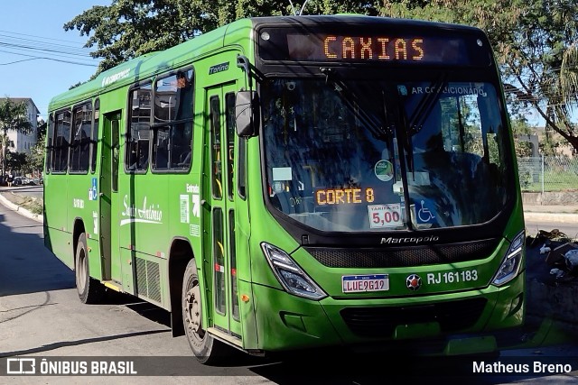 Transportes Santo Antônio RJ 161.183 na cidade de Duque de Caxias, Rio de Janeiro, Brasil, por Matheus Breno. ID da foto: 11255815.