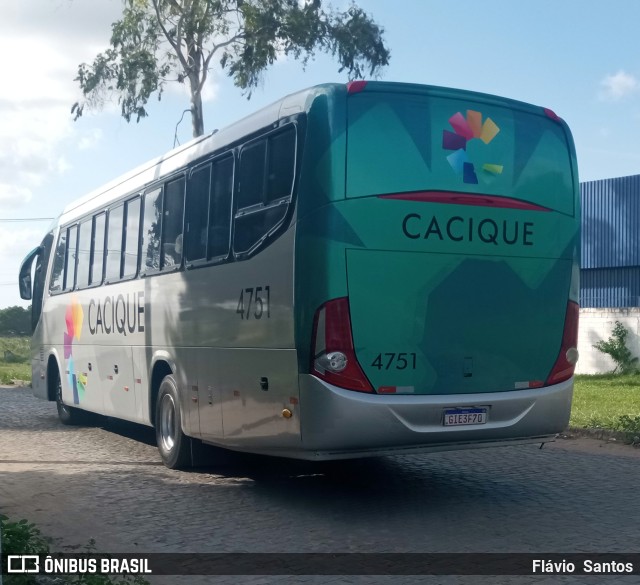 Cacique Transportes 4751 na cidade de Cruz das Almas, Bahia, Brasil, por Flávio  Santos. Número da foto: #11256408.