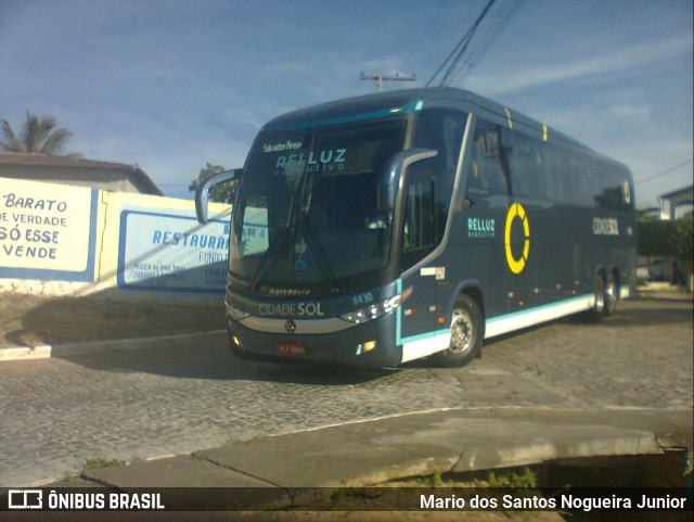 Viação Cidade Sol 8430 na cidade de Piritiba, Bahia, Brasil, por Mario dos Santos Nogueira Junior. ID da foto: 11256078.