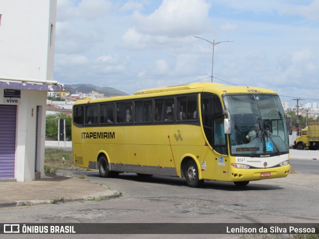 Viação Itapemirim 8547 na cidade de Caruaru, Pernambuco, Brasil, por Lenilson da Silva Pessoa. ID da foto: 11256445.