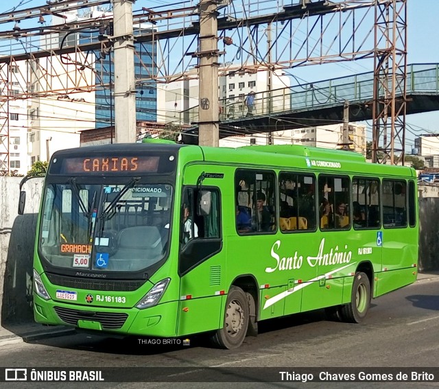 Transportes Santo Antônio RJ 161.183 na cidade de Duque de Caxias, Rio de Janeiro, Brasil, por Thiago  Chaves Gomes de Brito. ID da foto: 11258606.