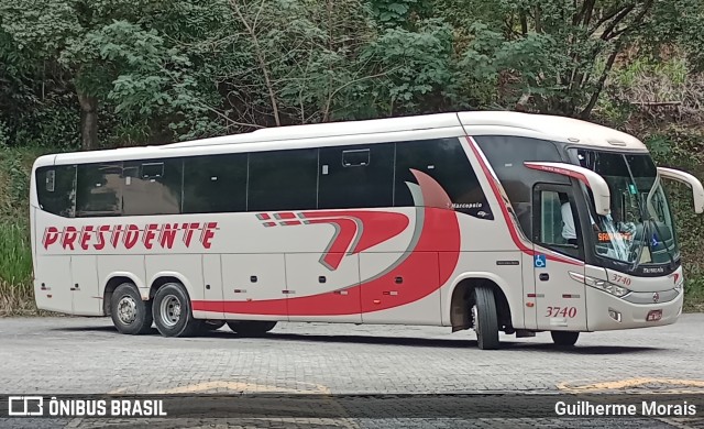 Viação Presidente 3740 na cidade de Timóteo, Minas Gerais, Brasil, por Guilherme Morais. ID da foto: 11256603.