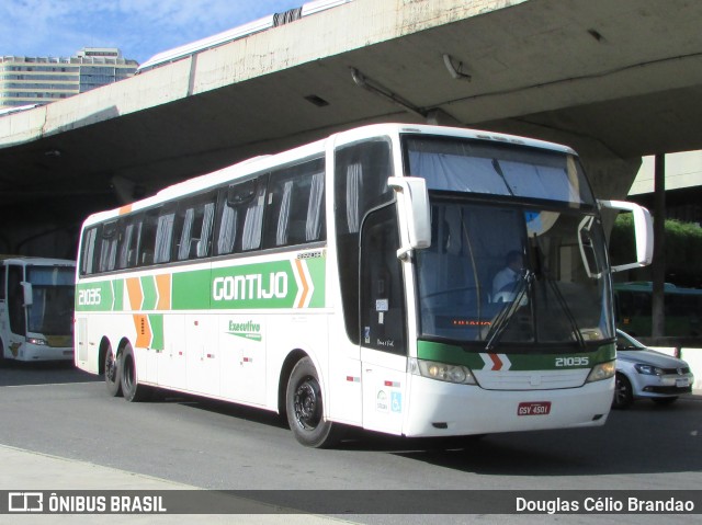 Empresa Gontijo de Transportes 21035 na cidade de Belo Horizonte, Minas Gerais, Brasil, por Douglas Célio Brandao. ID da foto: 11258494.