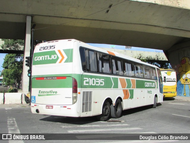 Empresa Gontijo de Transportes 21035 na cidade de Belo Horizonte, Minas Gerais, Brasil, por Douglas Célio Brandao. ID da foto: 11258498.